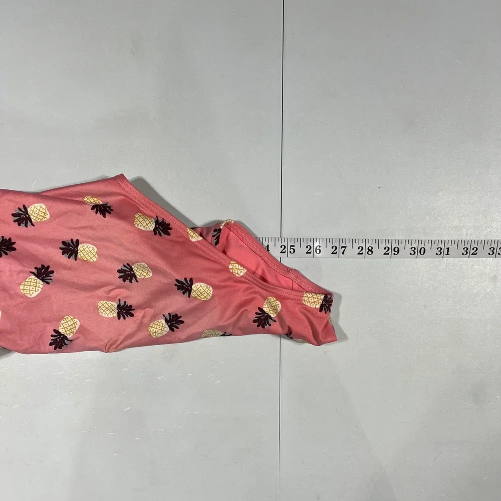 Kate Spade Resort Vibrant Boho Pineapple Fruit Print One Piece Swimsuit Large